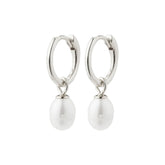 Berthe recycled pearl hoop earrings